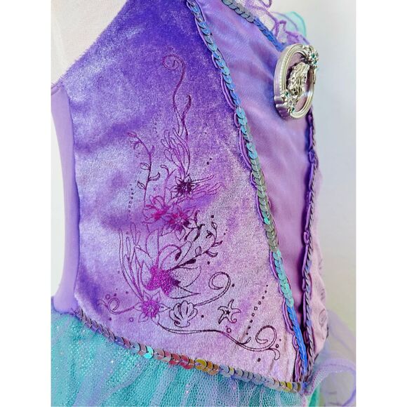 NEW Disney Store Kids Girls 4 Ariel Mermaid Costume - Picture 6 of 7